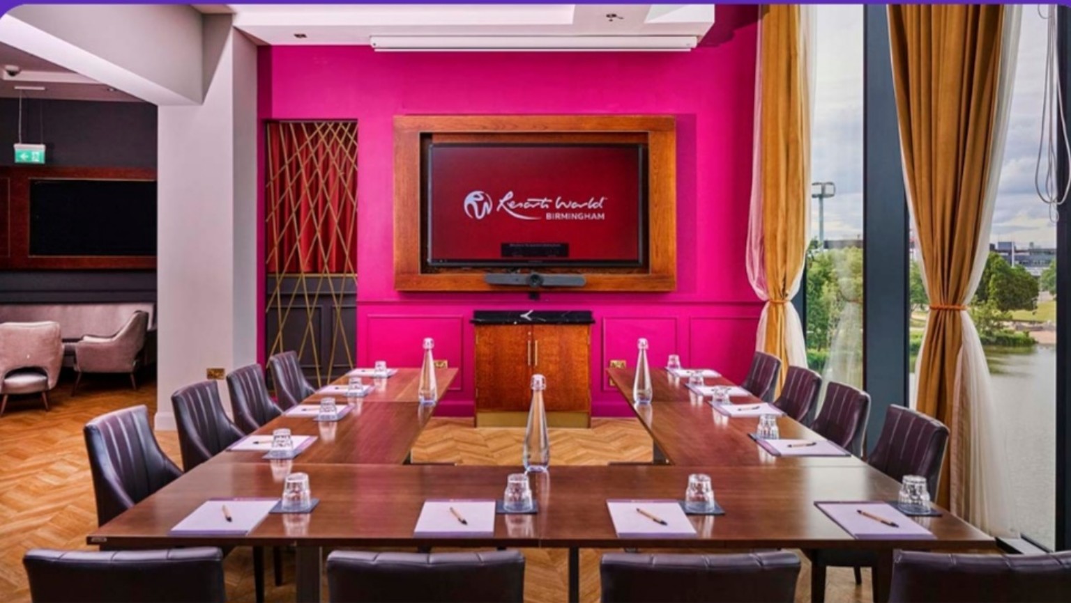The private boardroom at Resorts World Birmingham